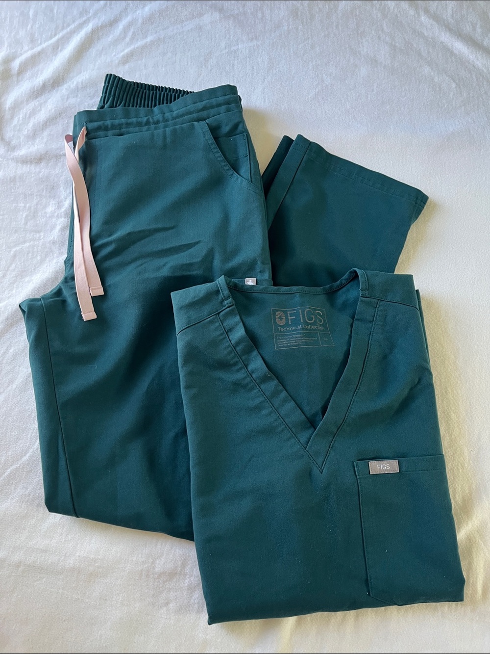 FIGS Scrub Set Caribbean Blue XS/S